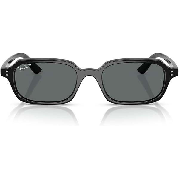 Amazon.com: Ray-Ban RB4456F Zaya Low Bridge Fit Sunglasses, Black
